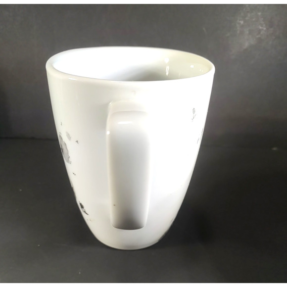 Corelle Coordinates Porcelain Coffee Cup Mug Lot Of 4 White Gray Flowers - Picture 7 of 14